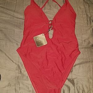 High Cut One Piece Swim